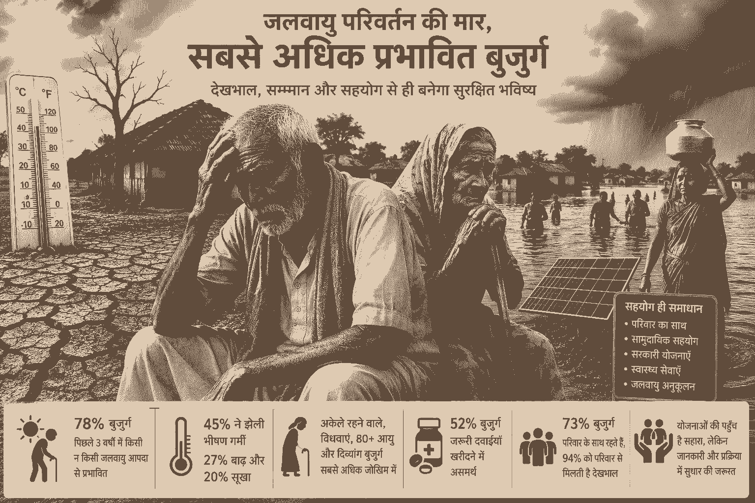 जलवायु परिवर्तन और बुजुर्ग: बढ़ते संकट के बीच जीवन बचाने की चुनौती